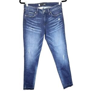 Anthropologie Kut from the kloth Donna Ankle raw hem Skinny Jeans Womens size 4